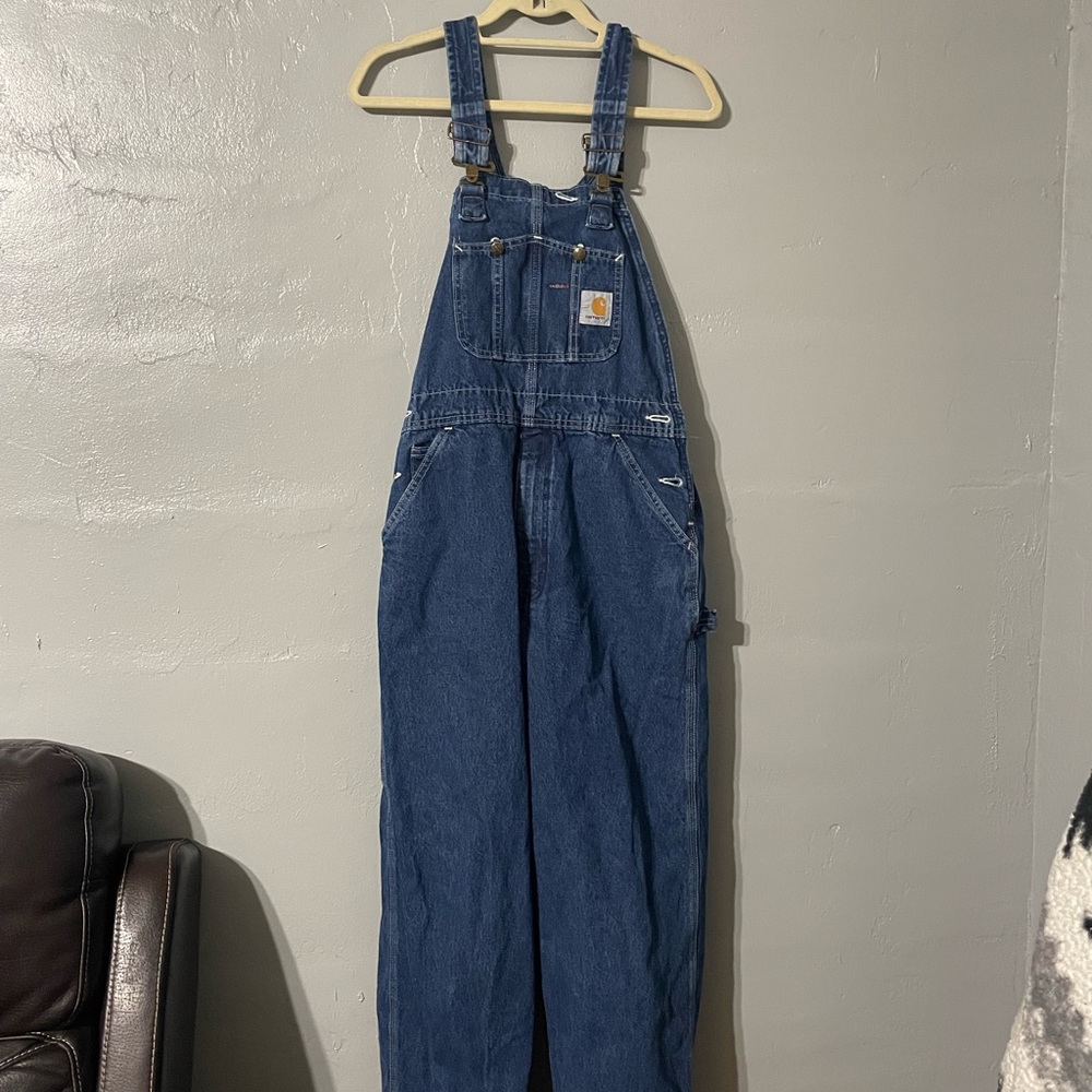 Carhartt Blue Denim Overalls